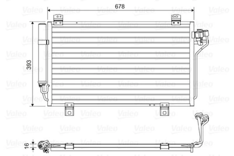 Image of Air conditioning condenser VALEO 814195