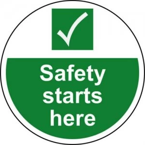 Image of Spectrum Floor Graphic Safety Start Here