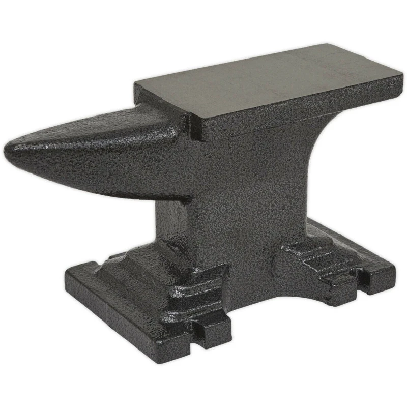 Image of Loops 5kg Cast Iron Anvil - Single Bick - 115 x 68mm Working Surface - Bench Mounted Multi
