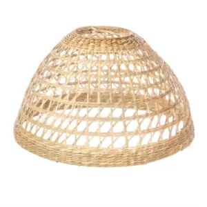 Image of Sea Grass Lampshade Wide Round