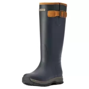 image of Ariat Burford Insulated Womens Wellington Boots Navy UK 5.5