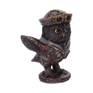 Image of Bronze Come Fly With Me Steampunk Owl Figurine