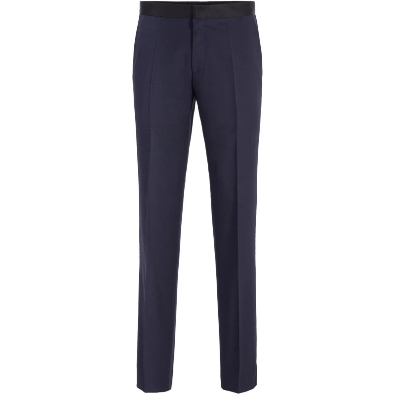 Image of Boss Mens Gilan Cyl Slim Fit Trousers Dark Blue male 40W R
