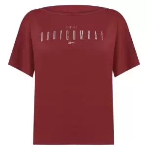Image of Reebok Body Combat T Shirt Womens - Red
