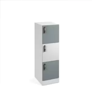 image of Flux 1300mm high lockers with three doors - RFID lock