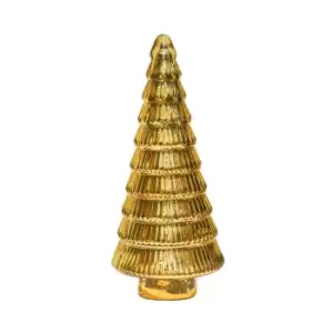 Image of Ivyline Juniper Gold Glass Tree H41cm W18cm