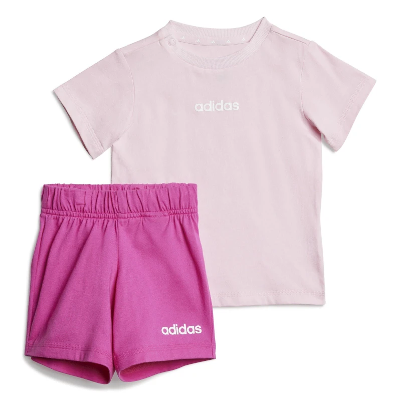 Image of adidas Essentials Tee Set Babies Pink/White female 6-9 Months