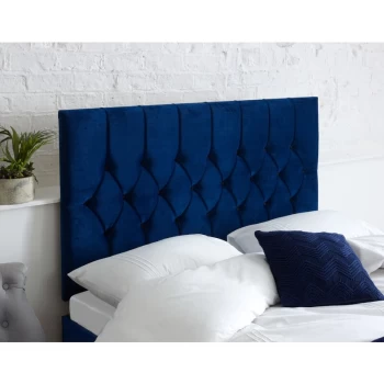 Image of Boutique Headboard, Navy - Headboard Size Double (135x190) - Catherine Lansfield
