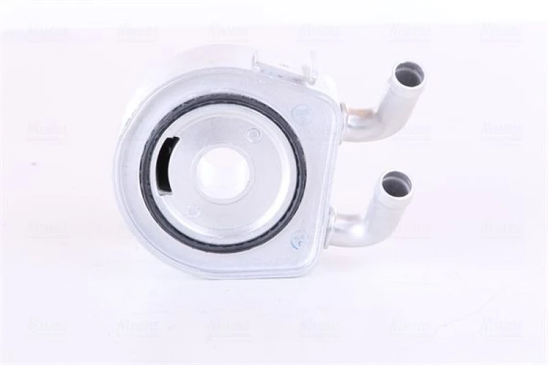 Image of NISSENS 90695 Oil Cooler ** FIRST FIT ** with gaskets/seals, without filter Aluminium Oil Cooler,engine oil (469)
