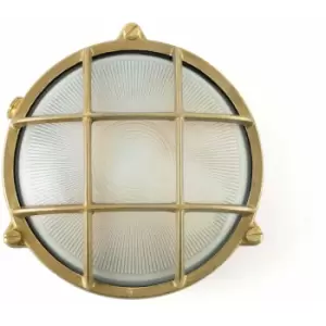 Image of Noray 1-light brass garden wall light