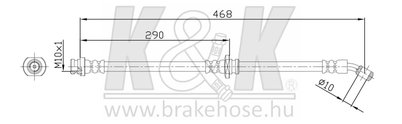 Image of K&K FT4789 Brake Hose Brake Hose (83)