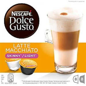 image of Nescafe Dolce Gusto Latte Macchiato Skinny Light Coffee 16 Pods