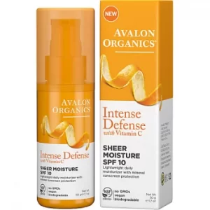 Avalon Organics Intense Defence Sheer Moisture SPF10