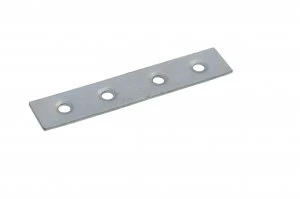 image of Wickes Zinc Plated Mending Plate 76mm Pack 4