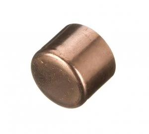 Image of Wickes End Feed End Cap - 22mm Pack of 2