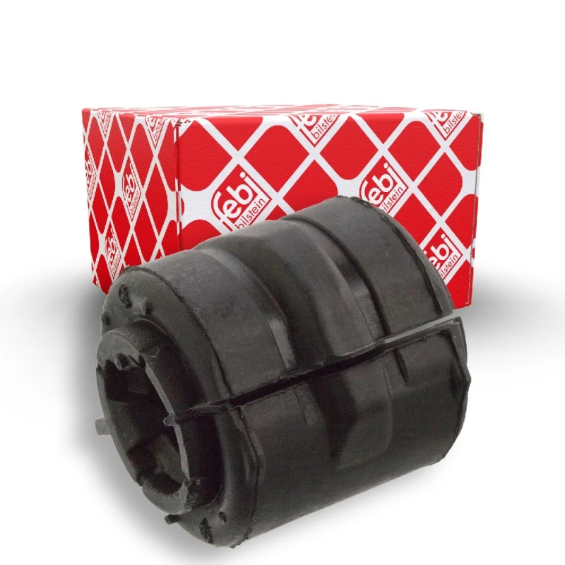 Image of FEBI BILSTEIN 10277 Stabilizer Bushes Front Axle, Rubber Rubber Anti-roll Bar Bush Kit (1334)