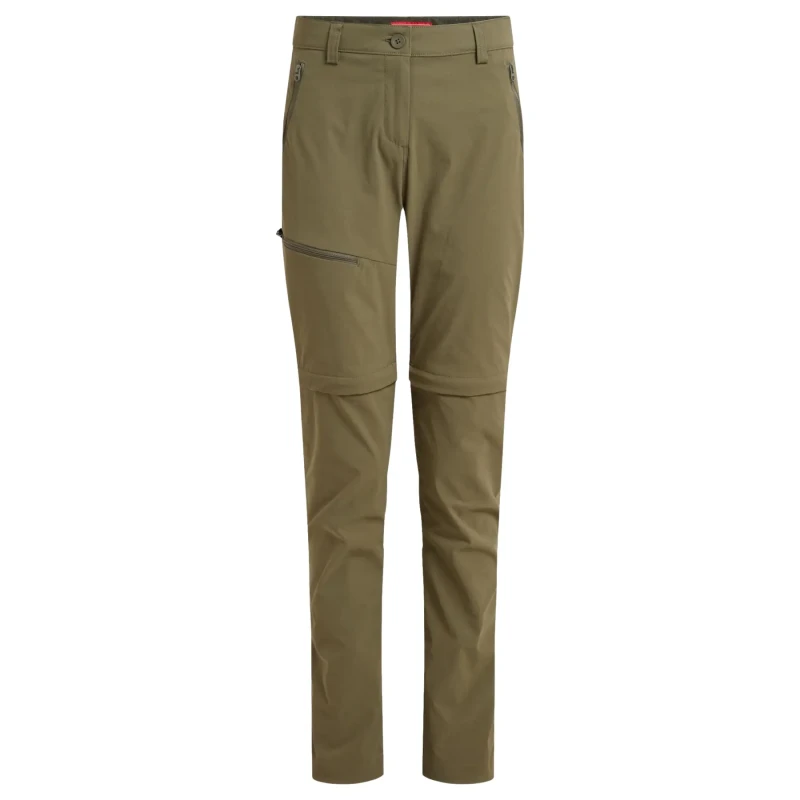 Image of Womens Trousers Craghoppers NosiLife Pro Convertible III Vert Female 42 Tall