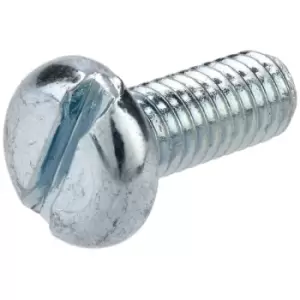 Image of R-TECH 337018 Slotted Pan Head Machine Screws BZP M4 10mm - Pack O...