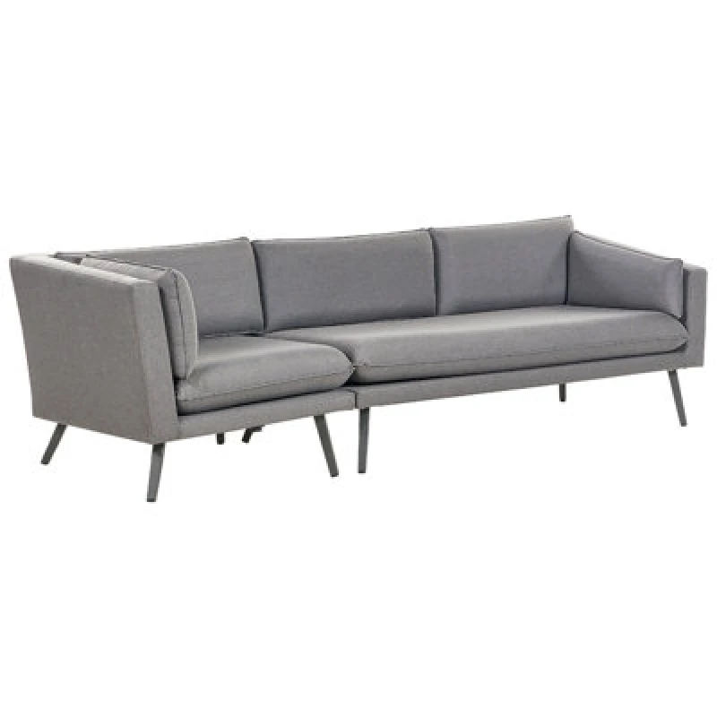 Image of Beliani Garden Sofa 3 Seater Loretello Left Hand Grey