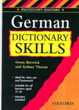 Image of German Dictionary Skills by Gwen Berwick and S Thorne Paperback