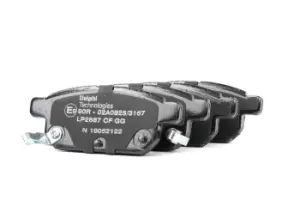 Image of DELPHI Brake pad set SUZUKI LP2687 5580052R00,5580052R01,5580061M00 5580061M01,5580061M02,5580061M10,5580068L00,5580068L10,5580068L20,5580068L21