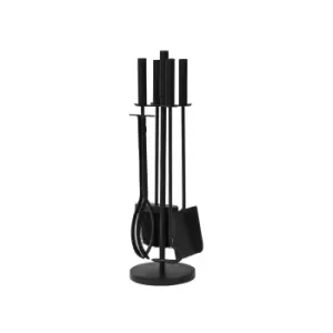 Image of Round Fireside Companion Set Black