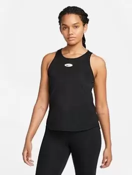 Image of Nike One Icon Clash All-Over Print Tank - Black/White, Size L, Women