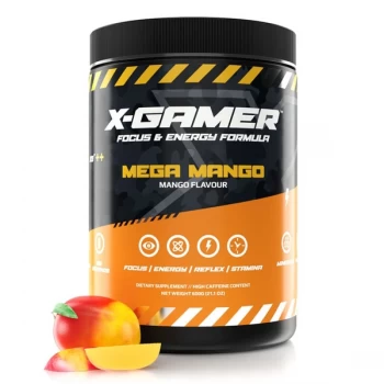 image of X-Gamer X-Tubz Mega Mango (Mango Flavoured) Energy Formula - 600g