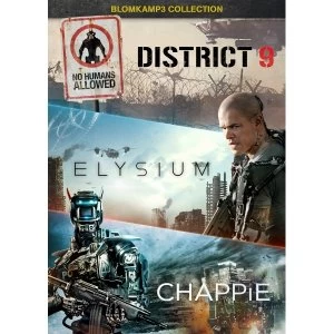 image of District 9 / Elysium / Chappie DVD