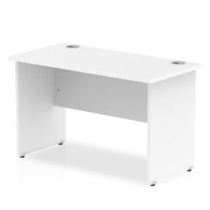 image of Trexus Desk Rectangle Panel End Leg 1200x600mm White Ref MI002246