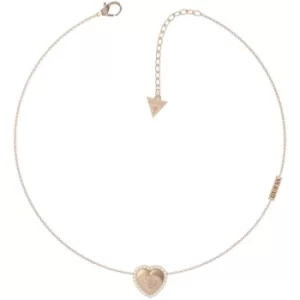 image of Ladies Guess that's Amore Central Heart Necklace