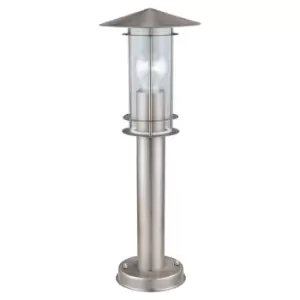 image of Eglo Lisio Stainless Steel Floor Light - Stainless Steel