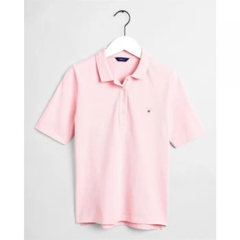 image of Gant Original Short Sleeve Polo Shirt - 614 PREPPY Pink