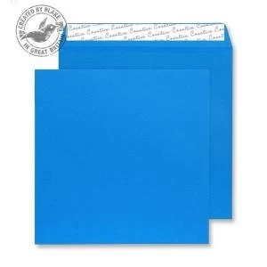 Image of Creative Colour Caribbean Blue Peel and Seal Wallet 220x220mm Ref 510