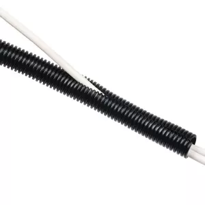 image of D-Line Cable Tidy Split Flexible Tube 1.1m length 25mm dia Black ctt1.