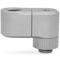 Image of EK Water Blocks EK-Quantum Torque Double Rotary 28mm Offset Fitting - Satin Titanium