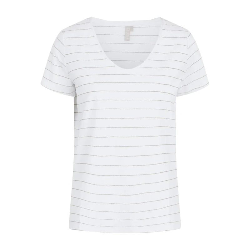 Image of Pieces Womens T-Shirt Pieces Milona Blanc Female M