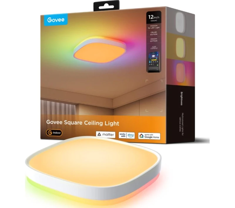 Image of GOVEE H80A4 Smart Ceiling Light - White 6974316995876