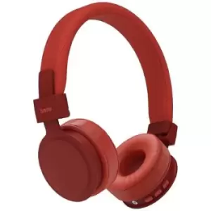 Image of Hama Freedom Lit On-ear headset Bluetooth (1075101) Stereo Red Foldable, Headset, Volume control