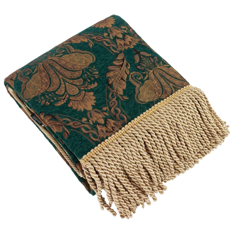 Image of Shiraz Traditional Jacquard Throw Emerald