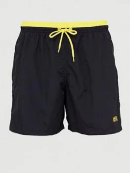 image of Barbour International Edge Trim Swim Shorts - Black Size M Men