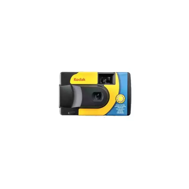 Image of Kodak Daylight Compact film camera 35mm Black. Yellow