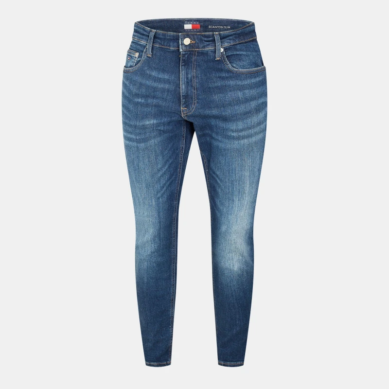 Image of Tommy Jeans Scanton Slim Fit Stretch Jean - Dark Wash Dark Wash W5G77 Male length REGULAR, length REGULAR, length REGULAR, length REGULAR, length REGU