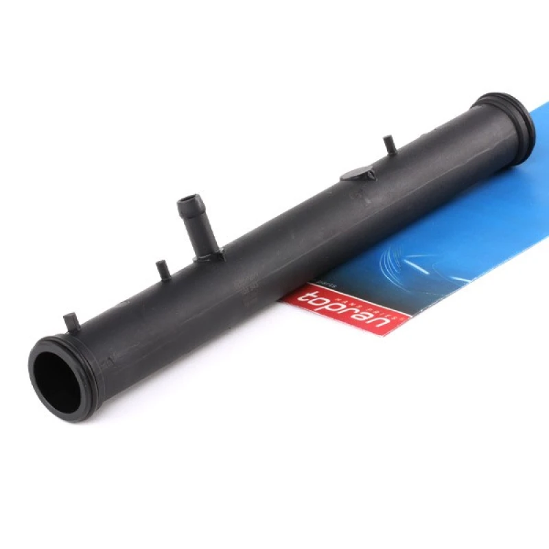 Image of TOPRAN 108 843 Coolant Pipe with breather valve, with gaskets/seals Plastic Coolant Pipe (546)
