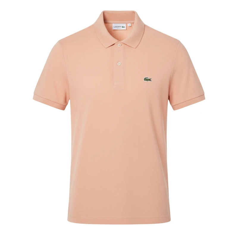 Image of Lacoste Slim-Fit L.12.12 Pique Polo Shirt Orange male XS