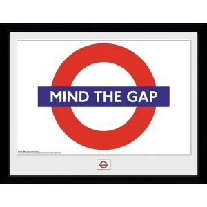 image of Transport For London Mind The Gap Framed Collector Print