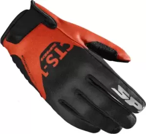 image of Spidi CTS-1 K3 Motorcycle Gloves, black-orange, Size L, black-orange, Size L