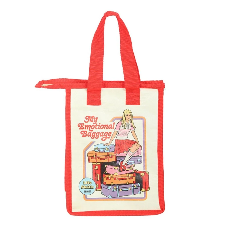 Image of Steven Rhodes My Emotional Baggage mens Shopper bag in Red