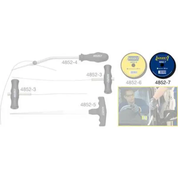 Image of HAZET Cutting Wire, glass removal 4852-7