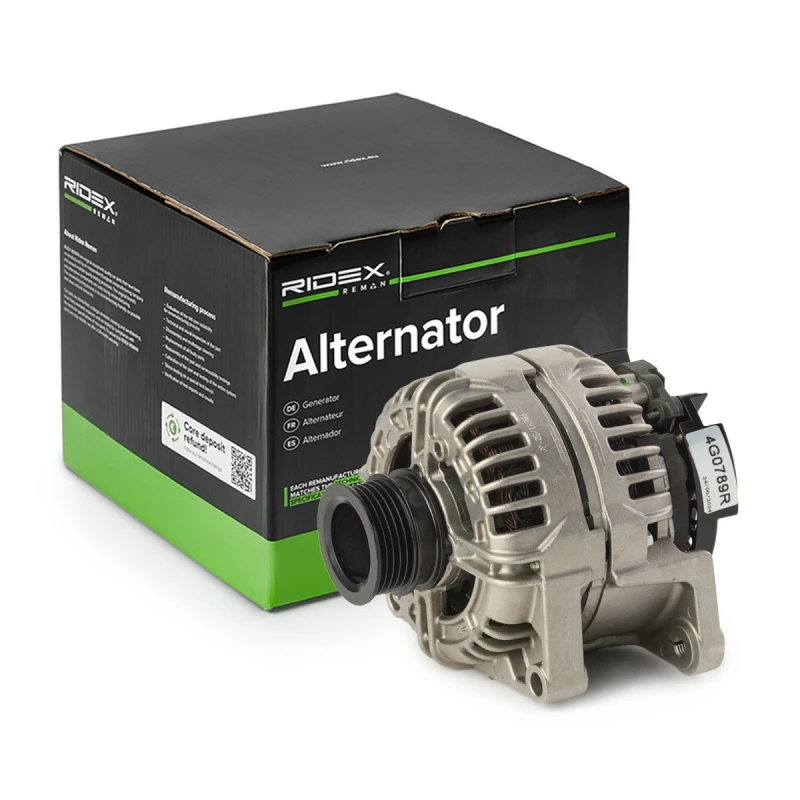 Image of RIDEX REMAN 4G0789R Generator Alternator Charging Current: 120A, Voltage: 12V Alternator (4)